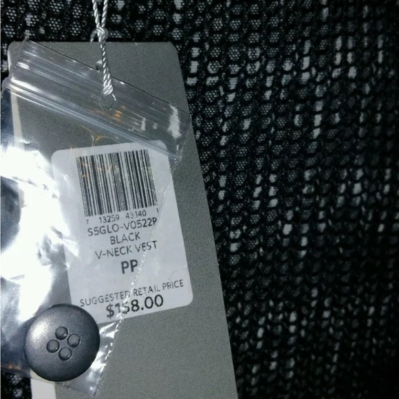 Eileen Fisher Black V-Neck Ethereal Organic Linen Fine Gauge Vest - PP NWT $188 - Picture 7 of 7